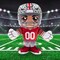 Bleacher Creatures Ohio State Buckeyes Football Player 8" Kuricha Plush
